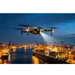 Eight-axis heavy-duty shipborne water area lighting model